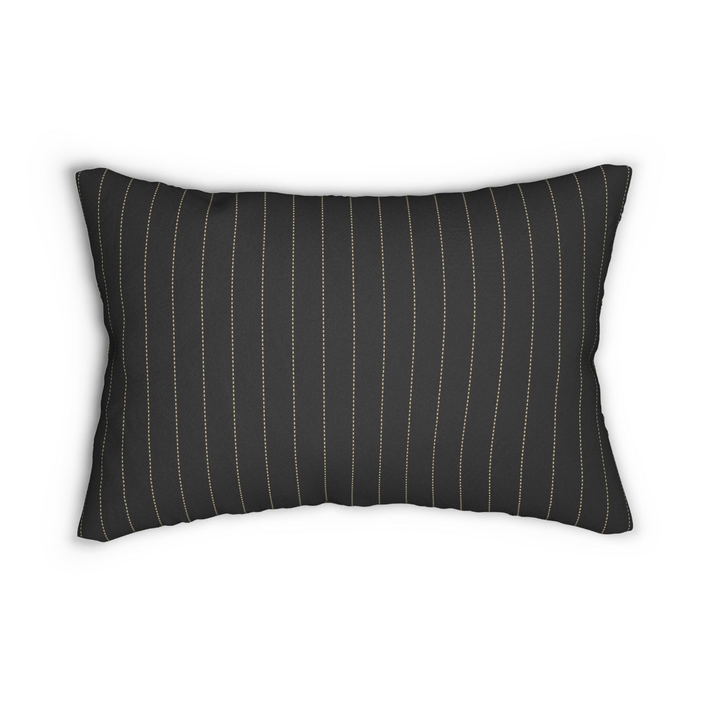 Pillow | Black & Gold | Pinstripe