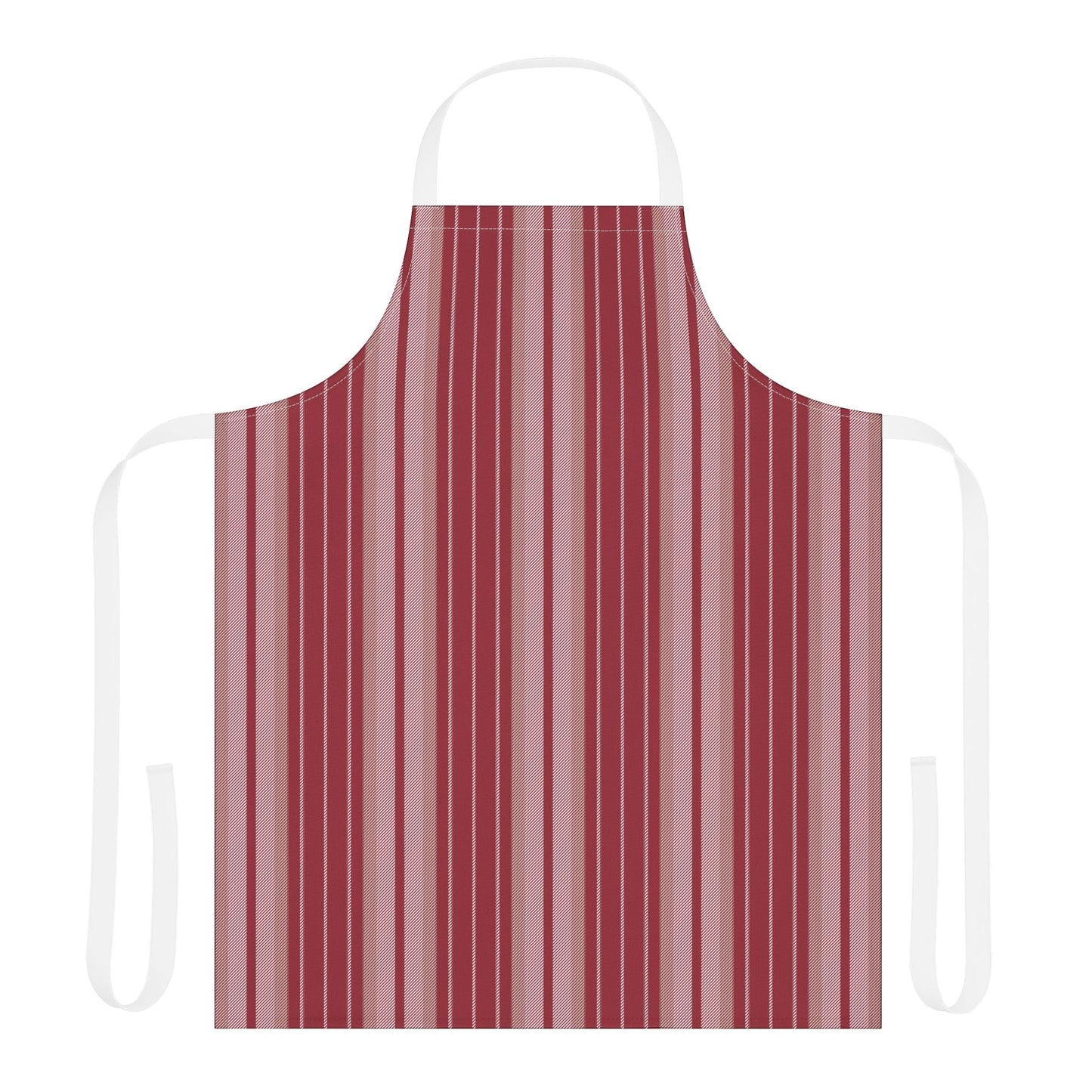 Apron | Maroon & White | Stripe