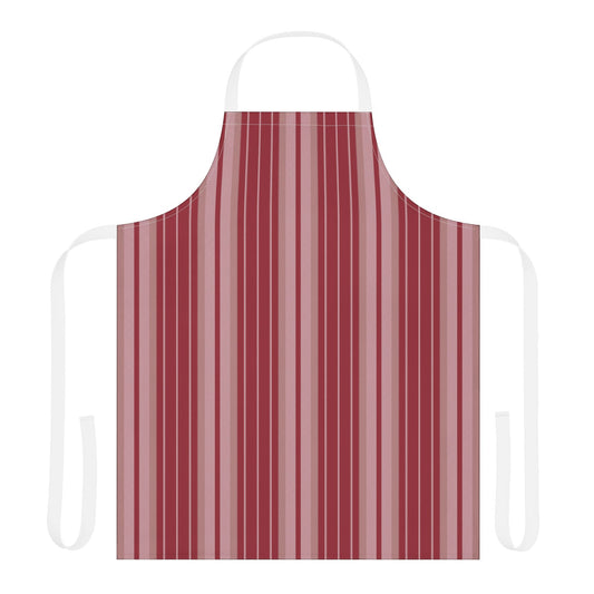 Apron | Maroon & White | Stripe