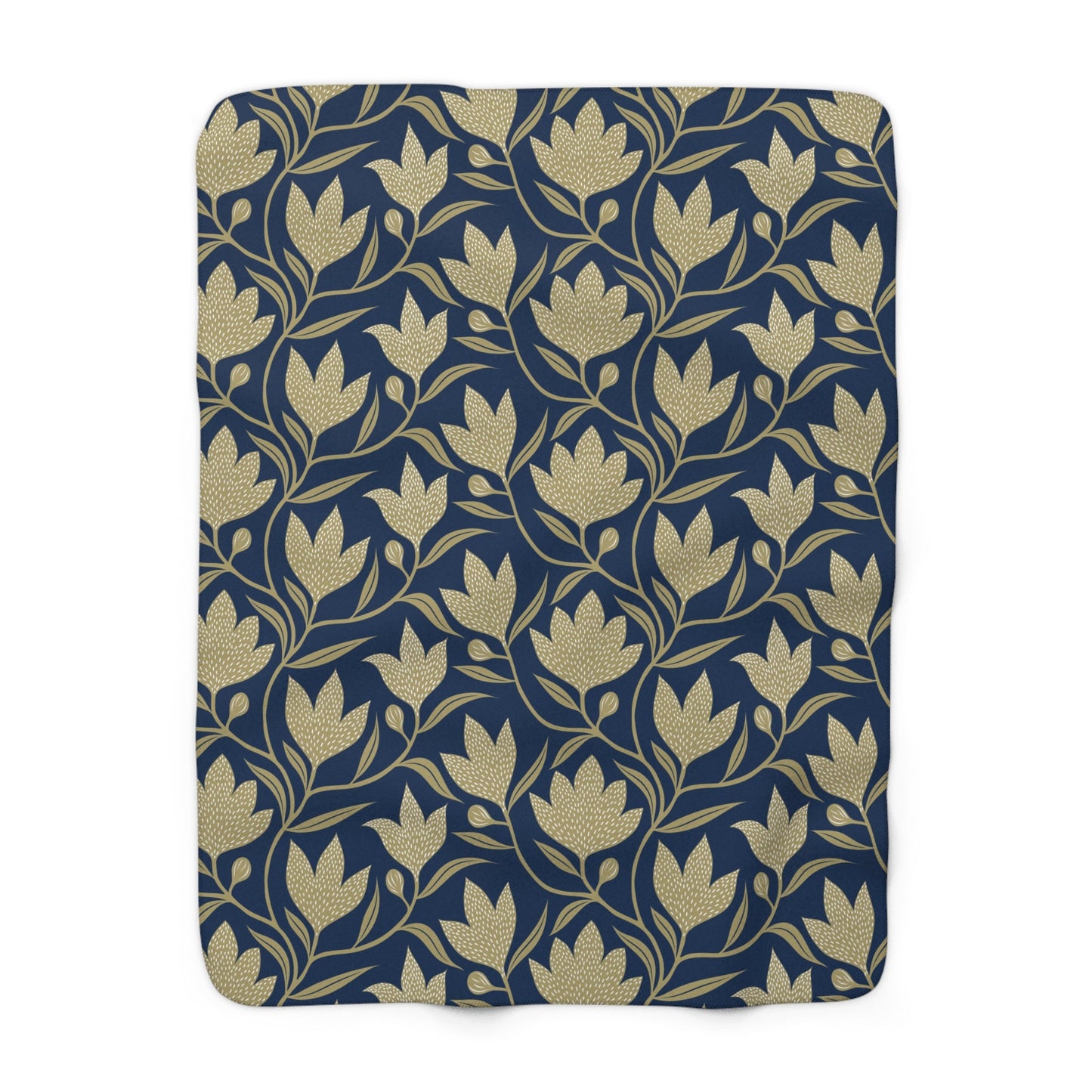 Sherpa Blanket | Blue & Gold | Magnolia