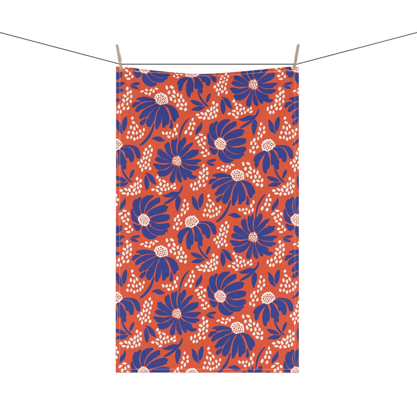 Tea Towel | Bright Blue & Orange | Bellis