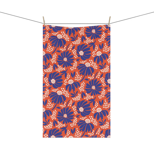 Tea Towel | Bright Blue & Orange | Bellis