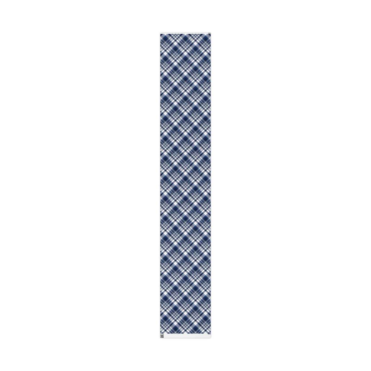 Gift Wrap | Navy & White | Tartan