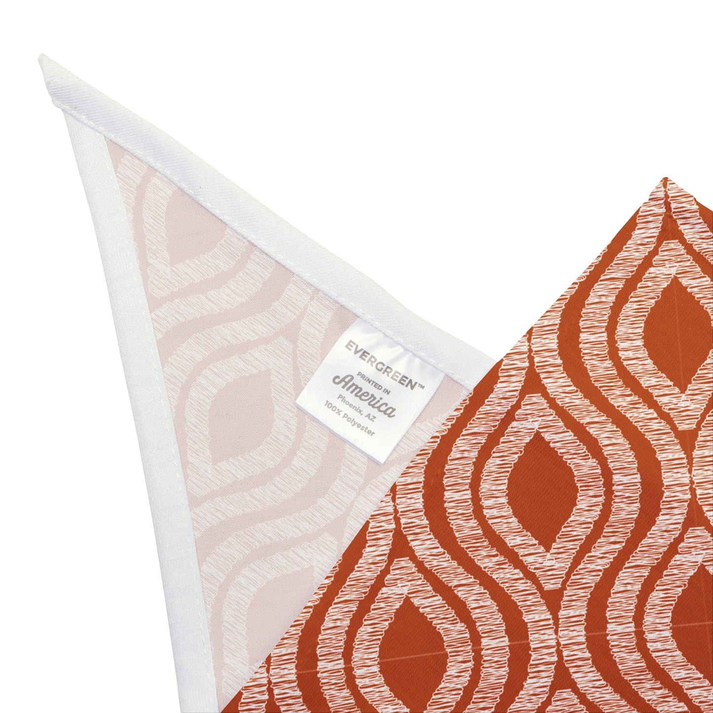 Pet Bandana | Dark Orange & White | Ogee