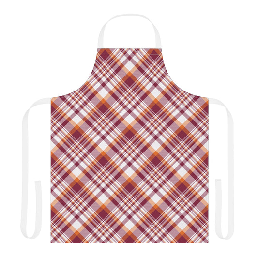 Apron | Maroon & Orange | Tartan