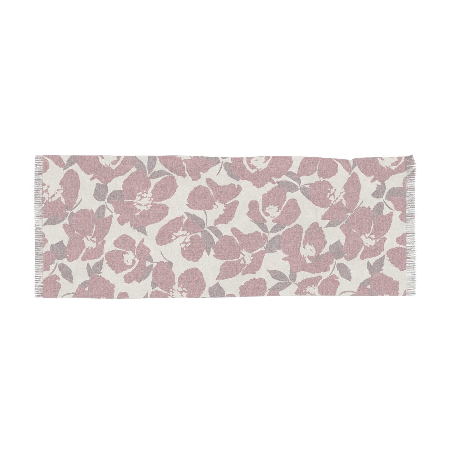 Scarf | Maroon & White | Poppy