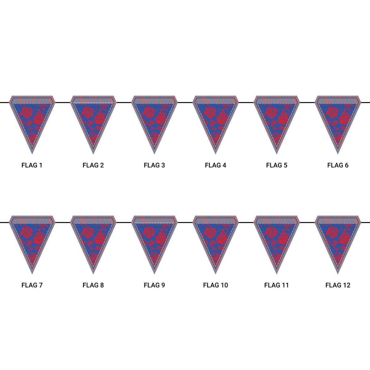 Flag Garland | Lawrence, Kansas | Peony