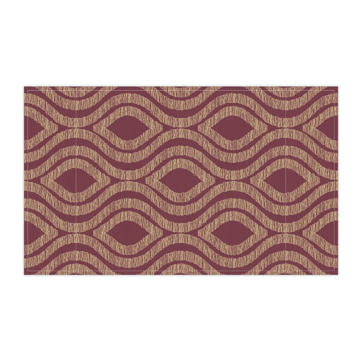 Tea Towels | Maroon & Gold | Ogee