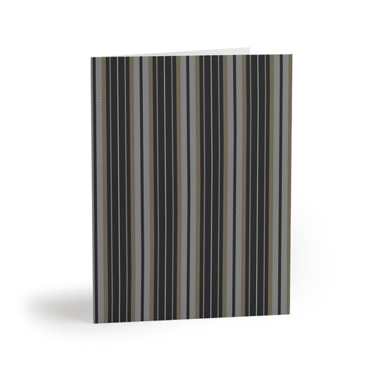 Notecards | Black & Gold | Stripe