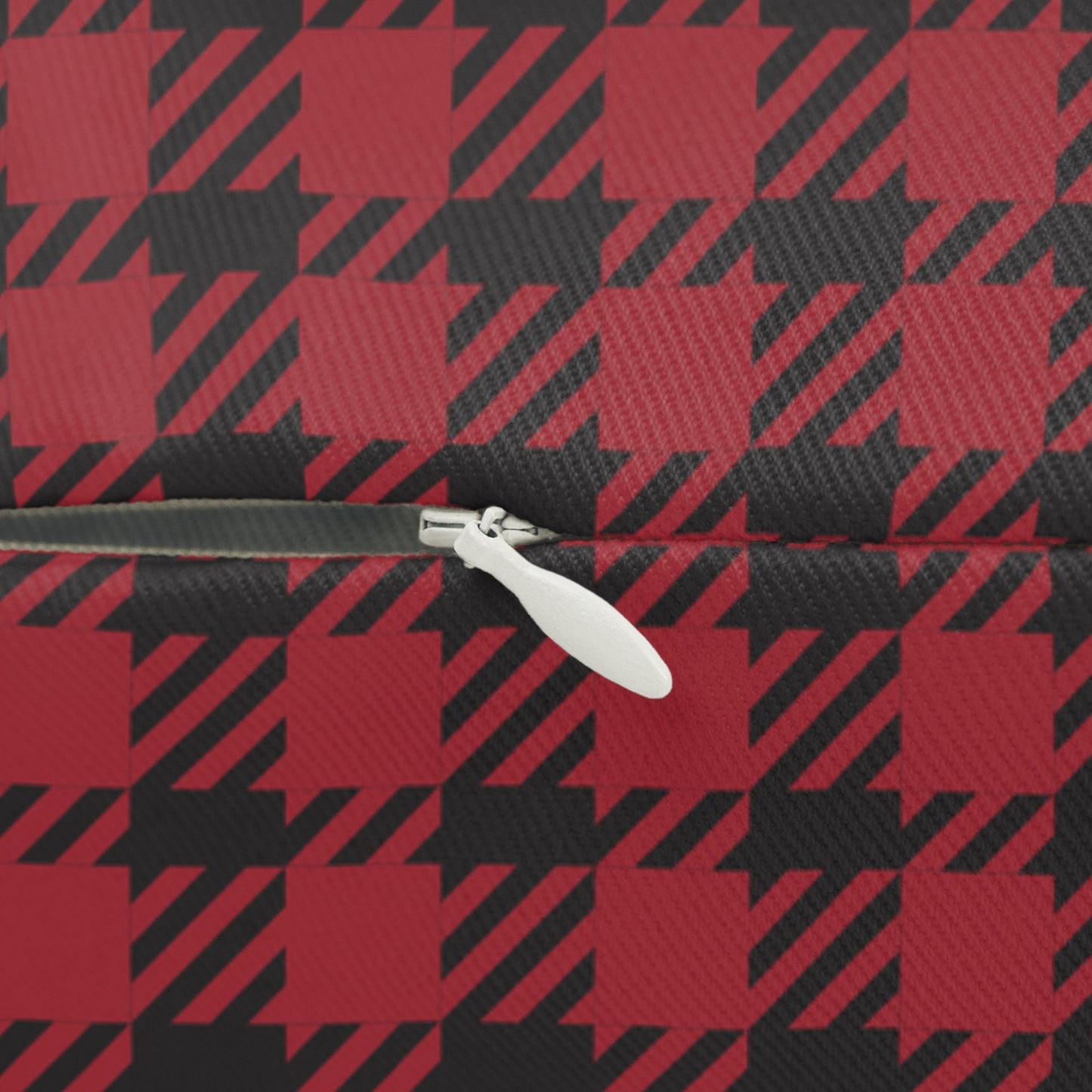 Pillow | Red & Black | Tweed