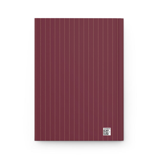 Journal | Maroon & Gold | Pinstripe