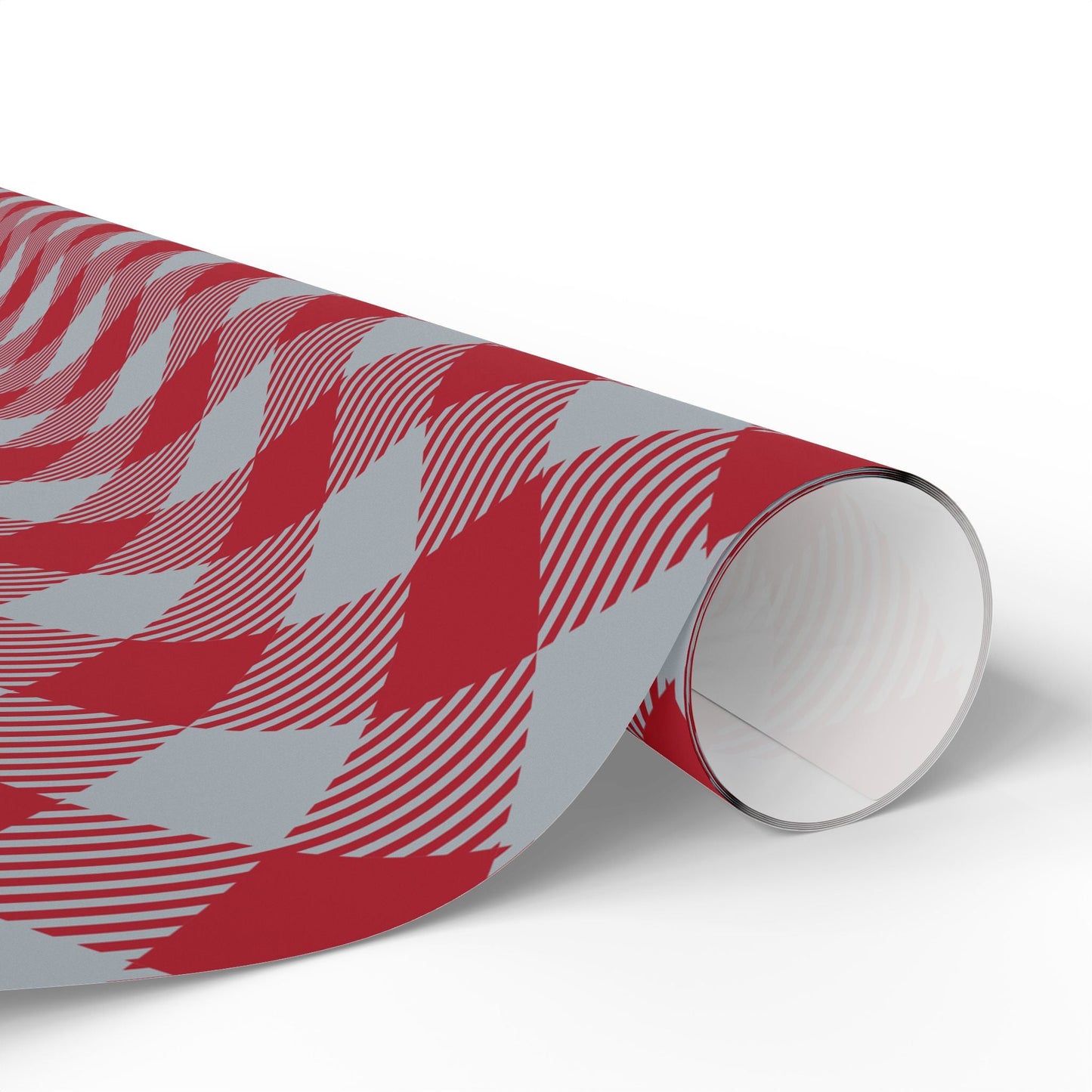 Gift Wrap | Red & Gray | Gingham