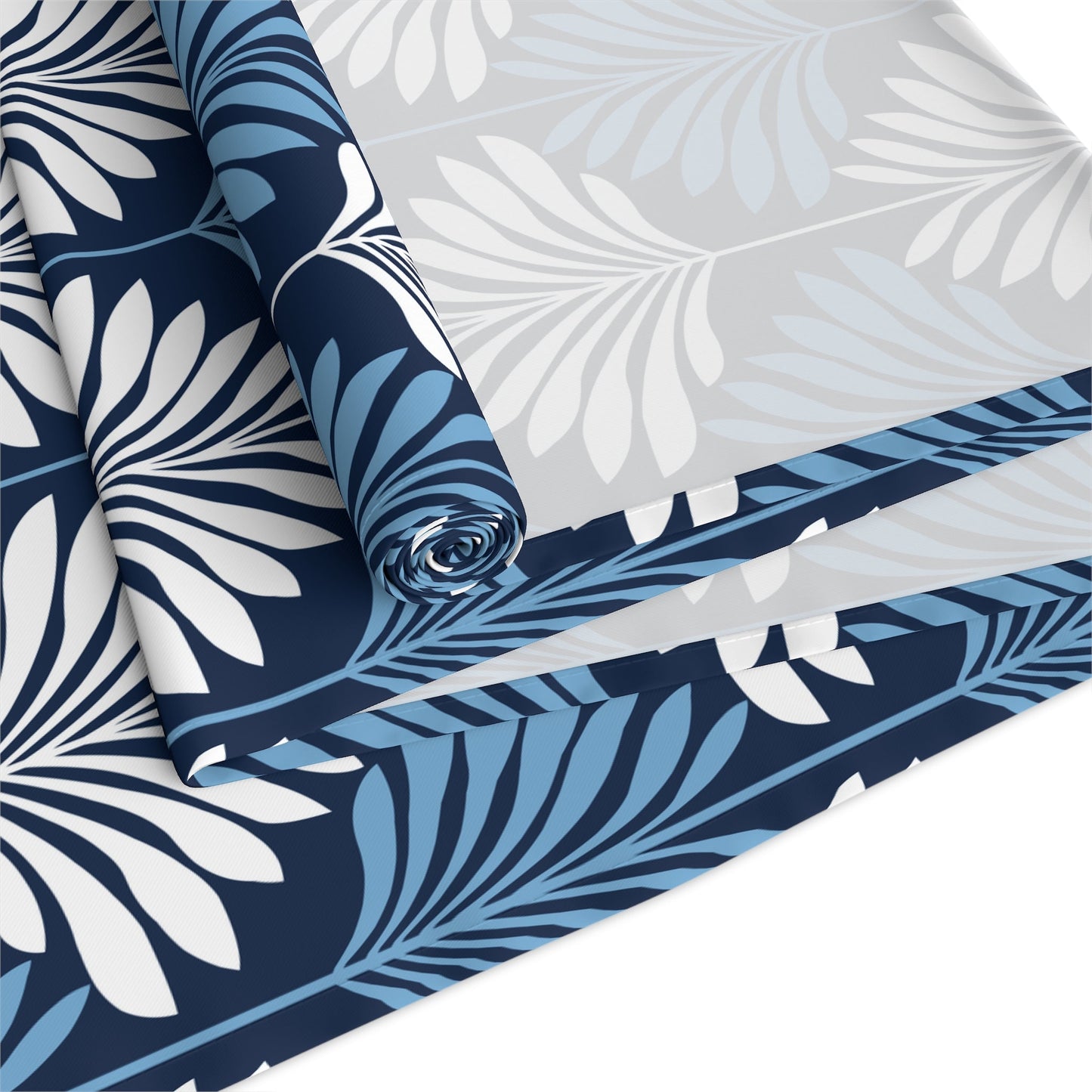 Table Runner | Light Blue & White | Deco