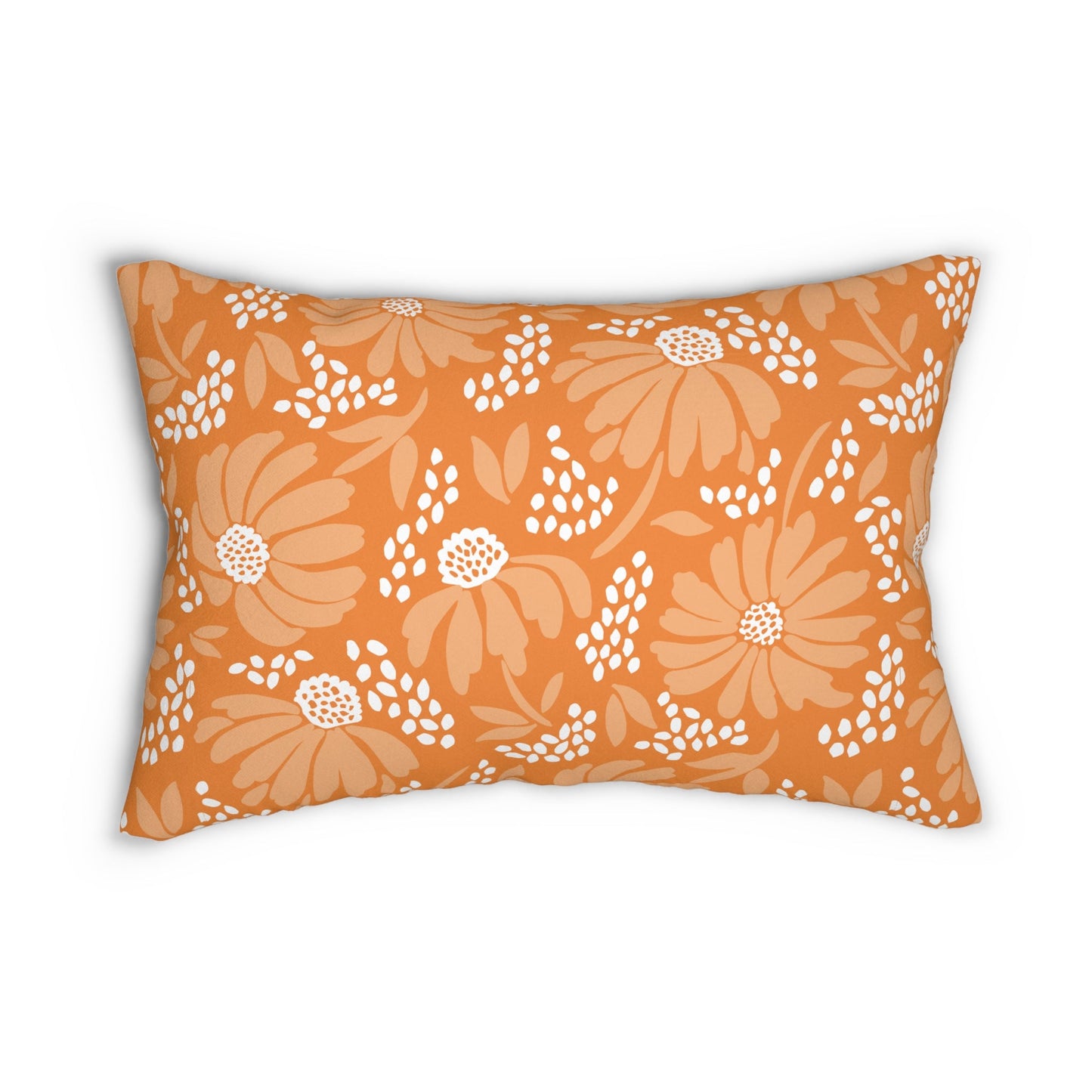 Pillow | Orange & White | Bellis