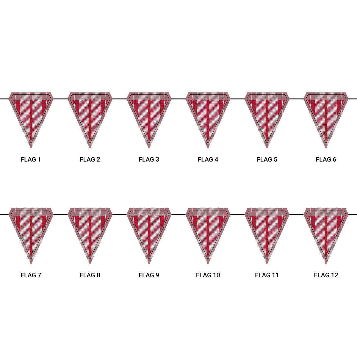 Flag Garland | Bloomington, Indiana | Stripe