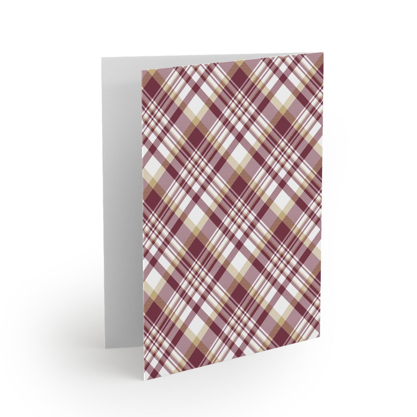 Notecards | Maroon & Gold | Tartan