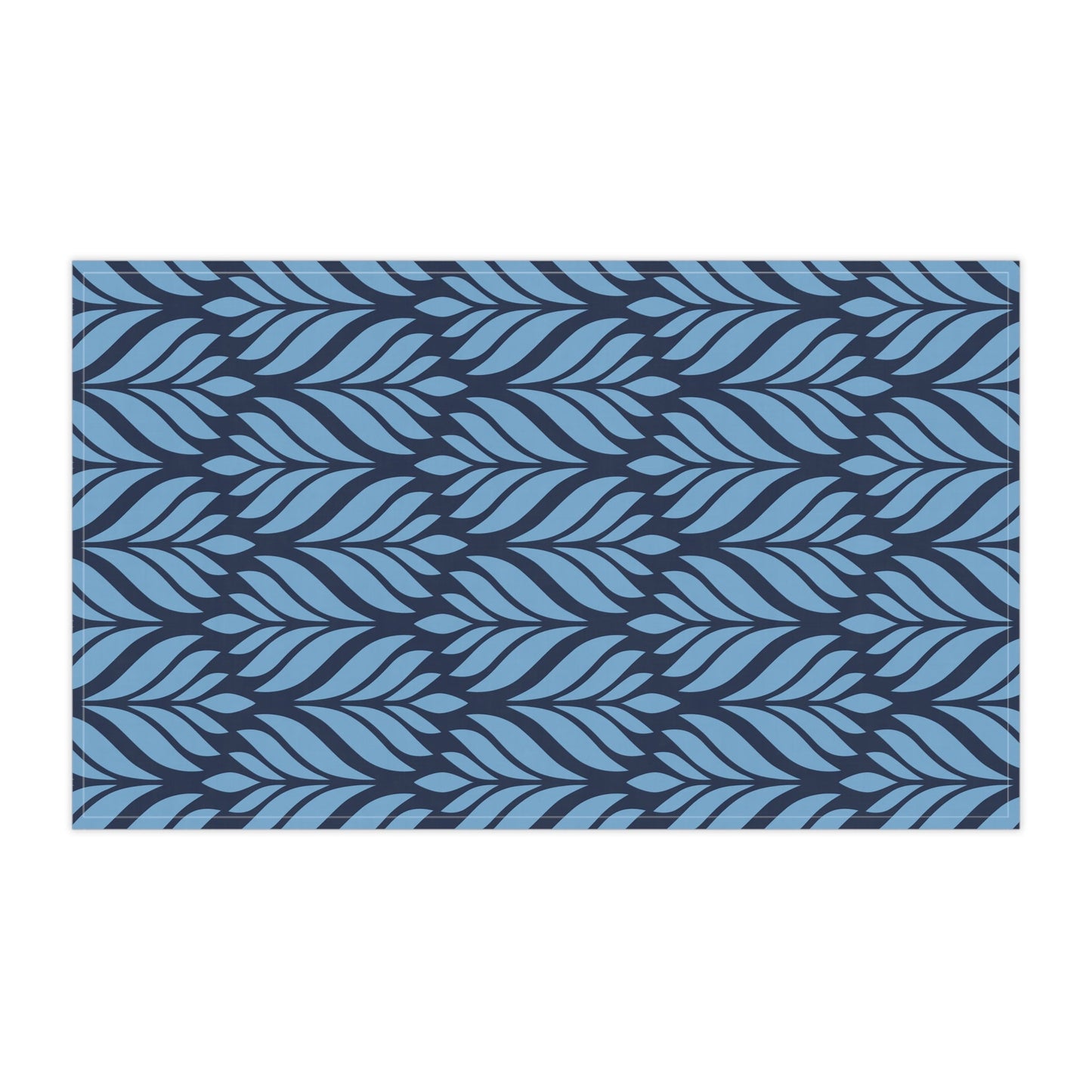 Tea Towels | Light Blue & White | Palm