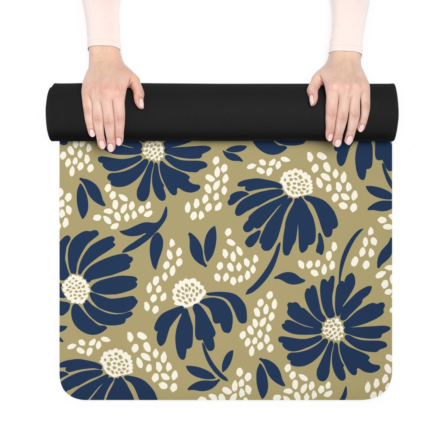 Yoga Mat | Blue & Gold | Bellis