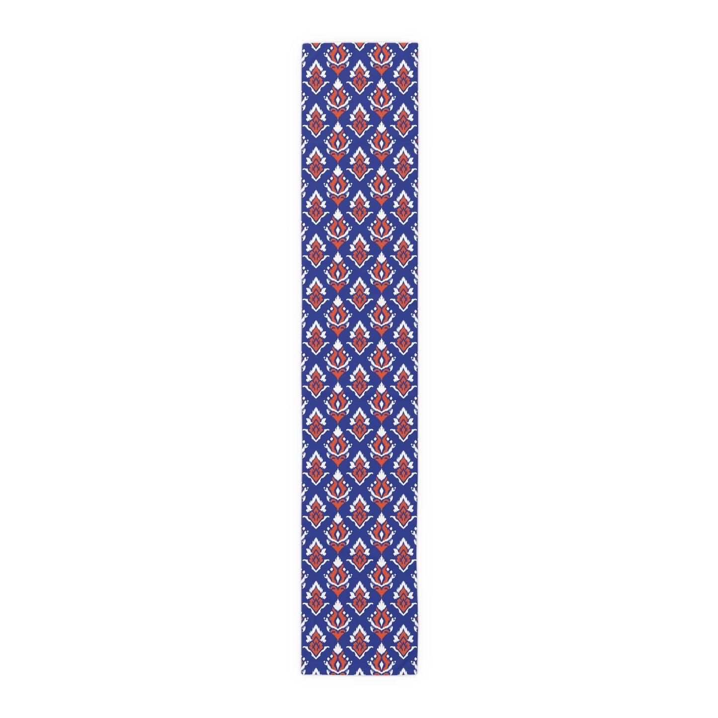 Table Runner | Bright Blue & Orange | Ikat