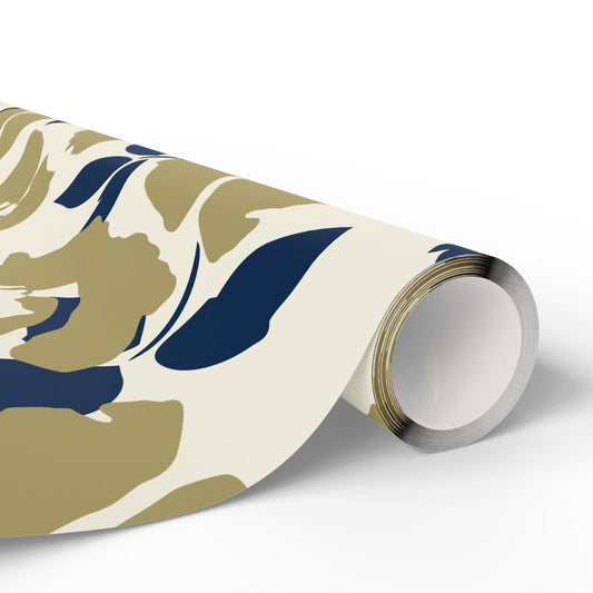 Gift Wrap | Blue & Gold | Poppy