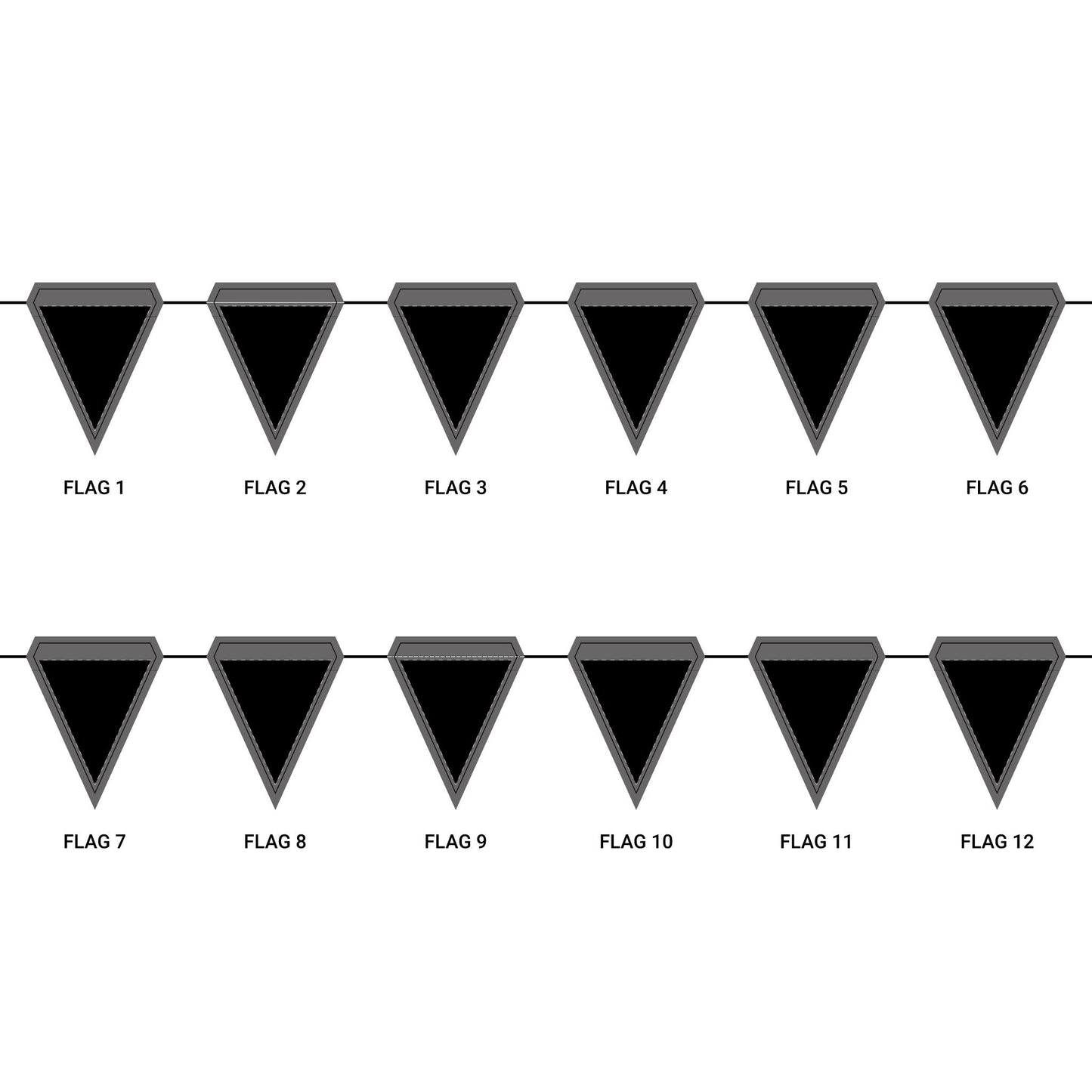 Flag Garland | Columbia, South Carolina | Dark (Blue)