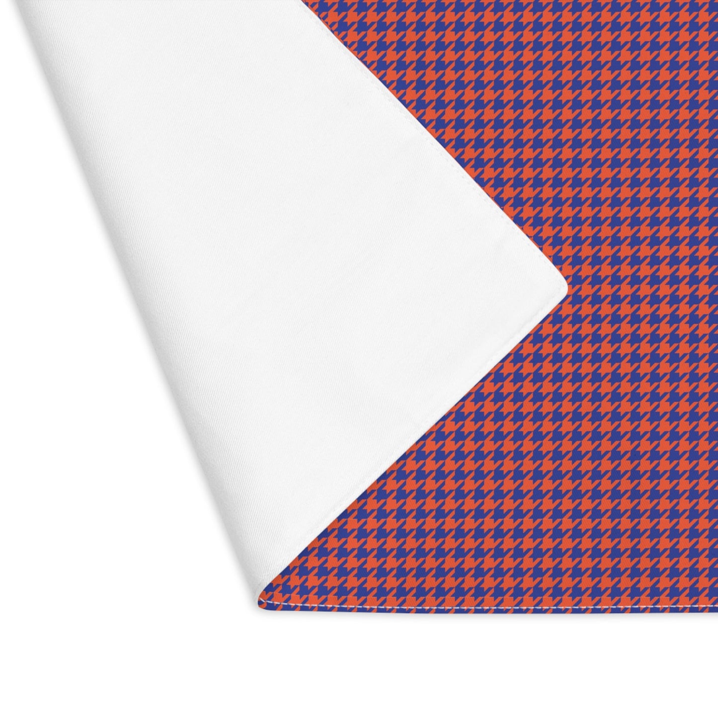 Placemat | Bright Blue & Orange | Houndstooth