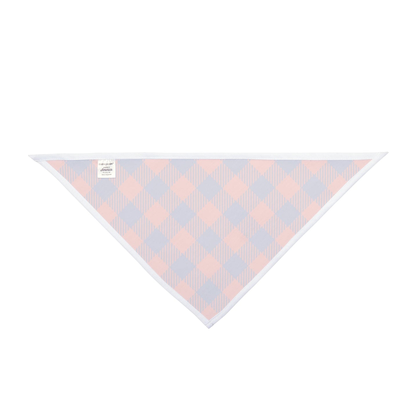Pet Bandana | Bright Blue & Orange | Gingham