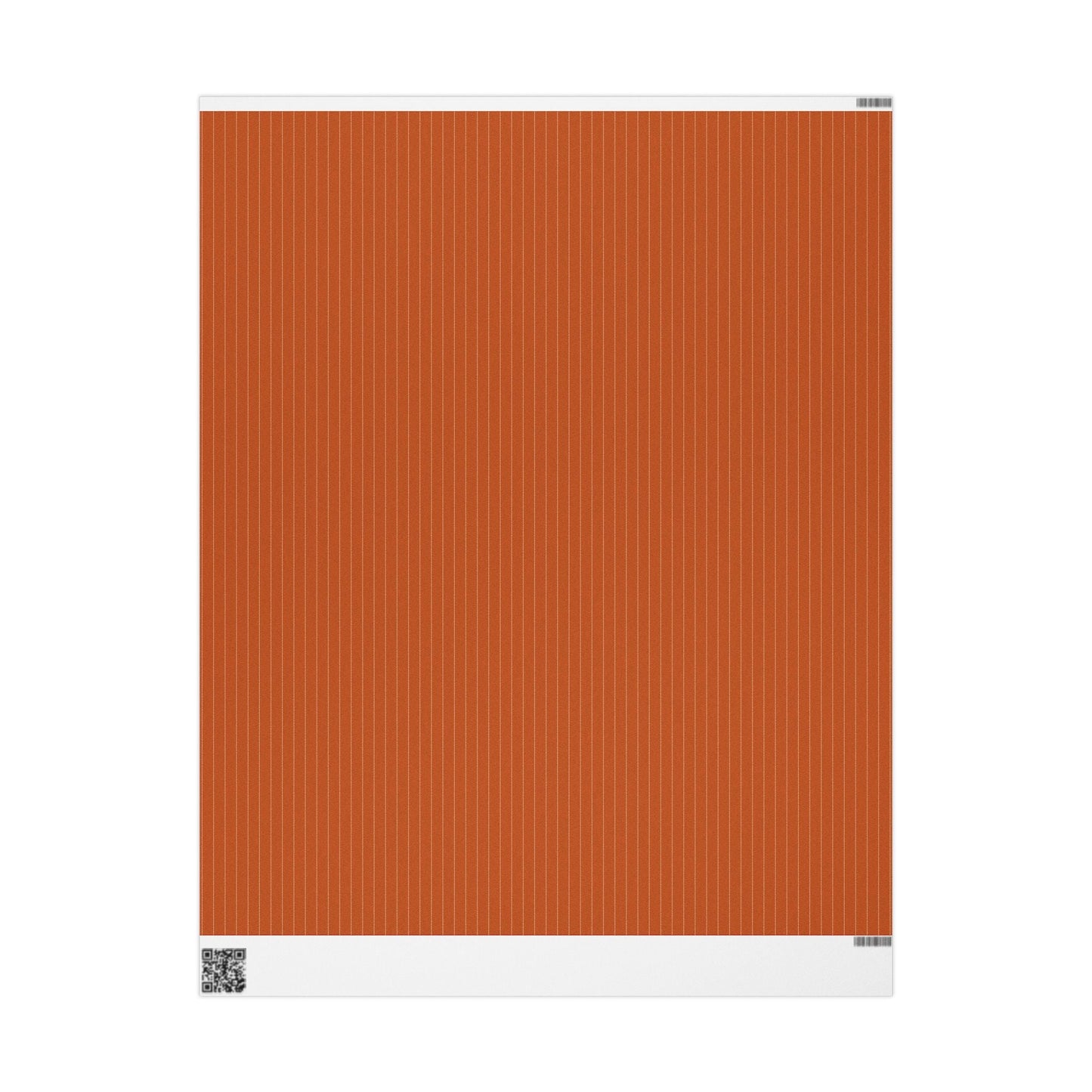Gift Wrap | Dark Orange & White | Pinstripe