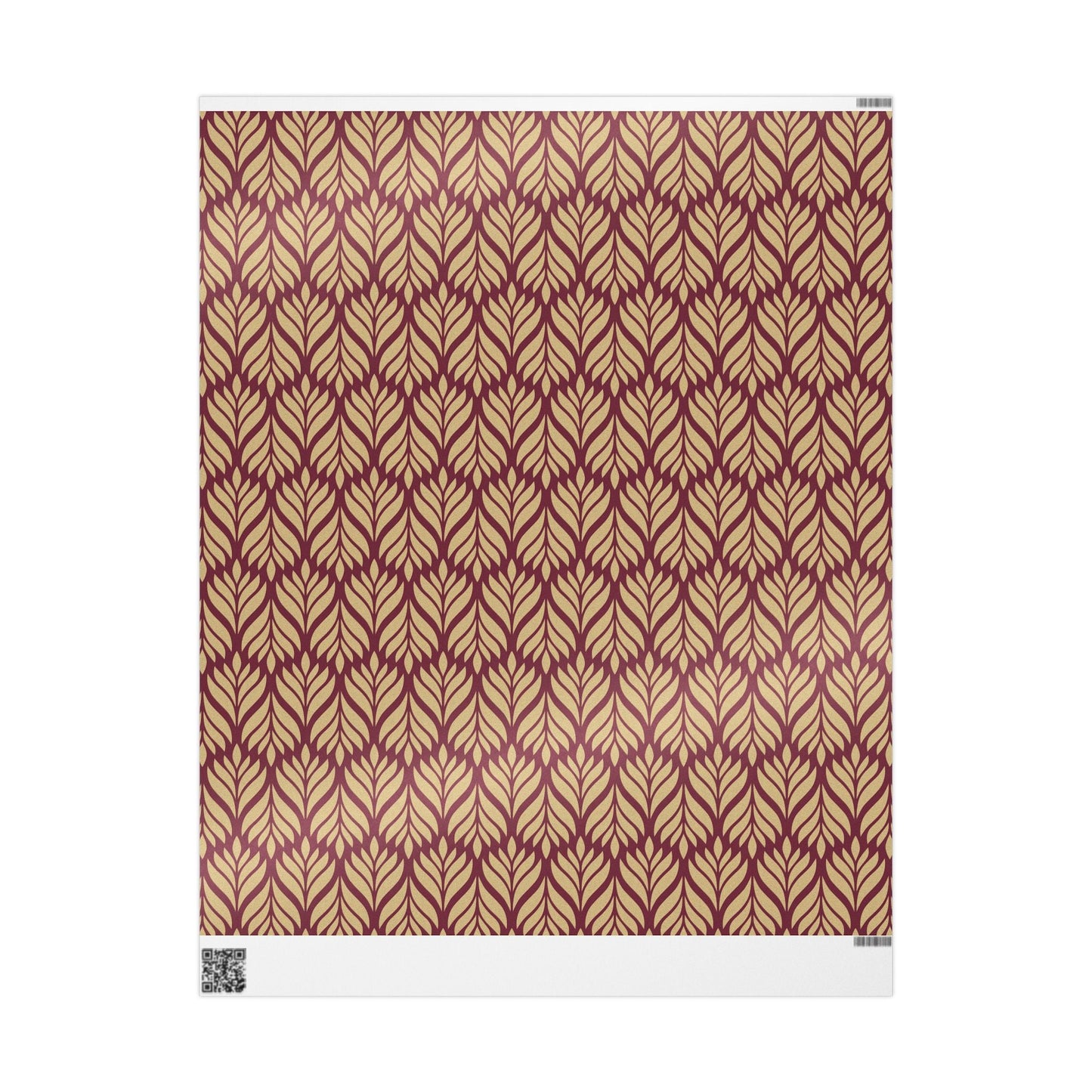 Gift Wrap | Maroon & Gold | Palm