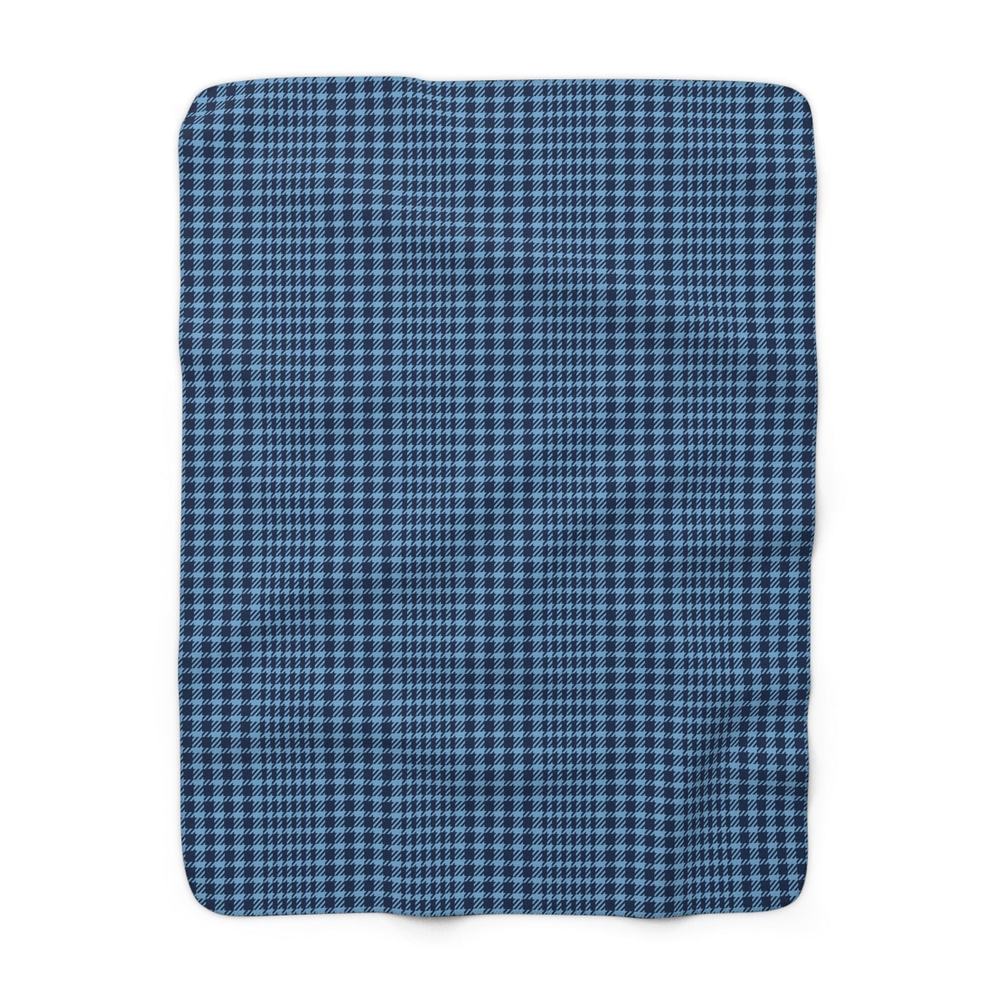 Sherpa Blanket | Light Blue & White | Tweed