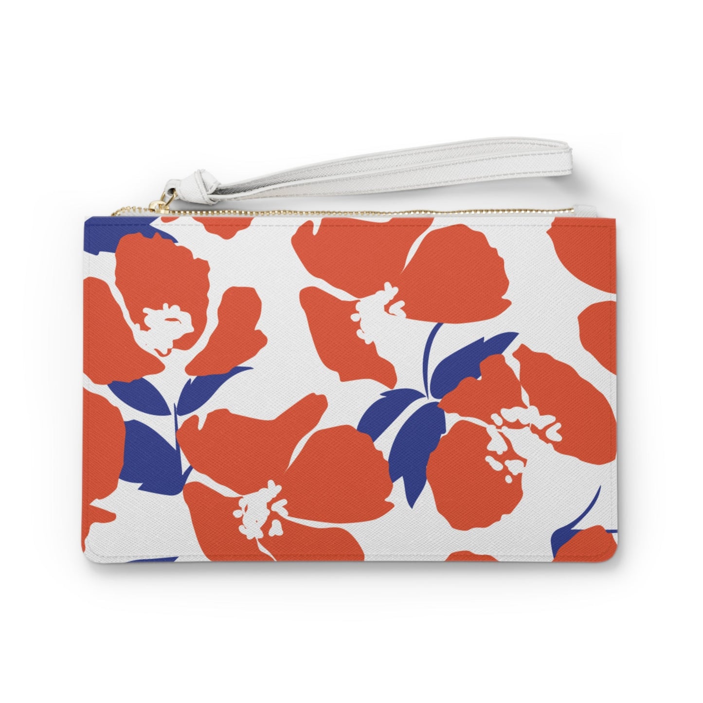 Clutch Bag | Bright Blue & Orange | Poppy