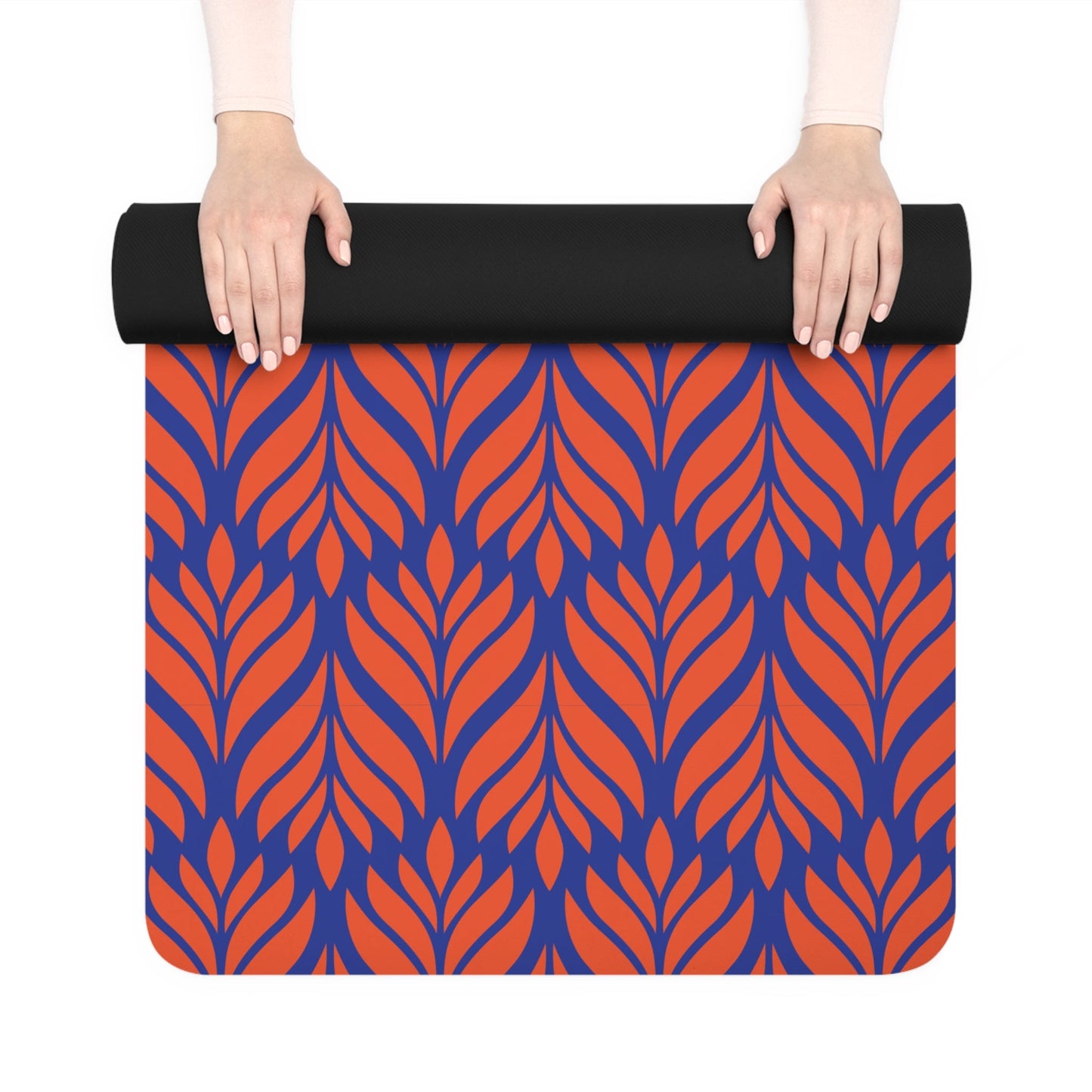 Yoga Mat | Bright Blue & Orange | Palm