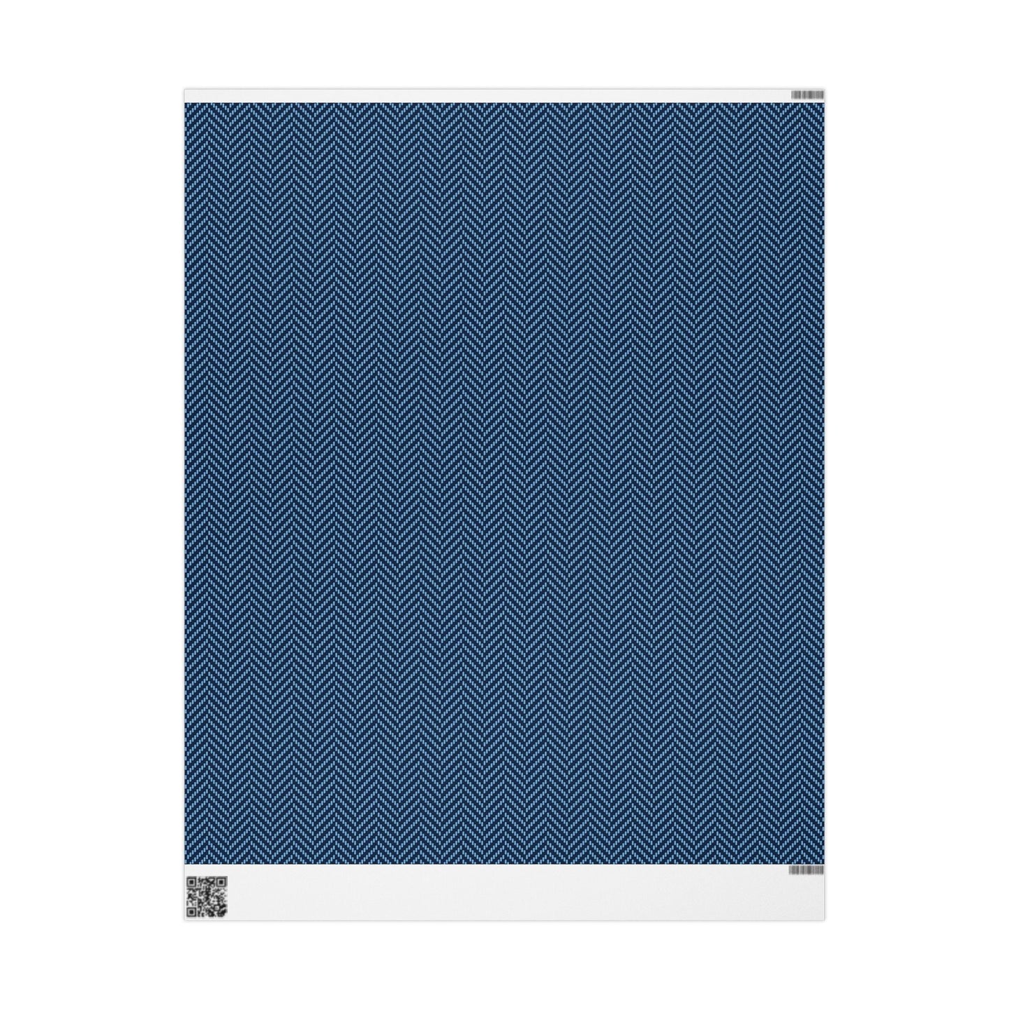 Gift Wrap | Light Blue & White | Herringbone