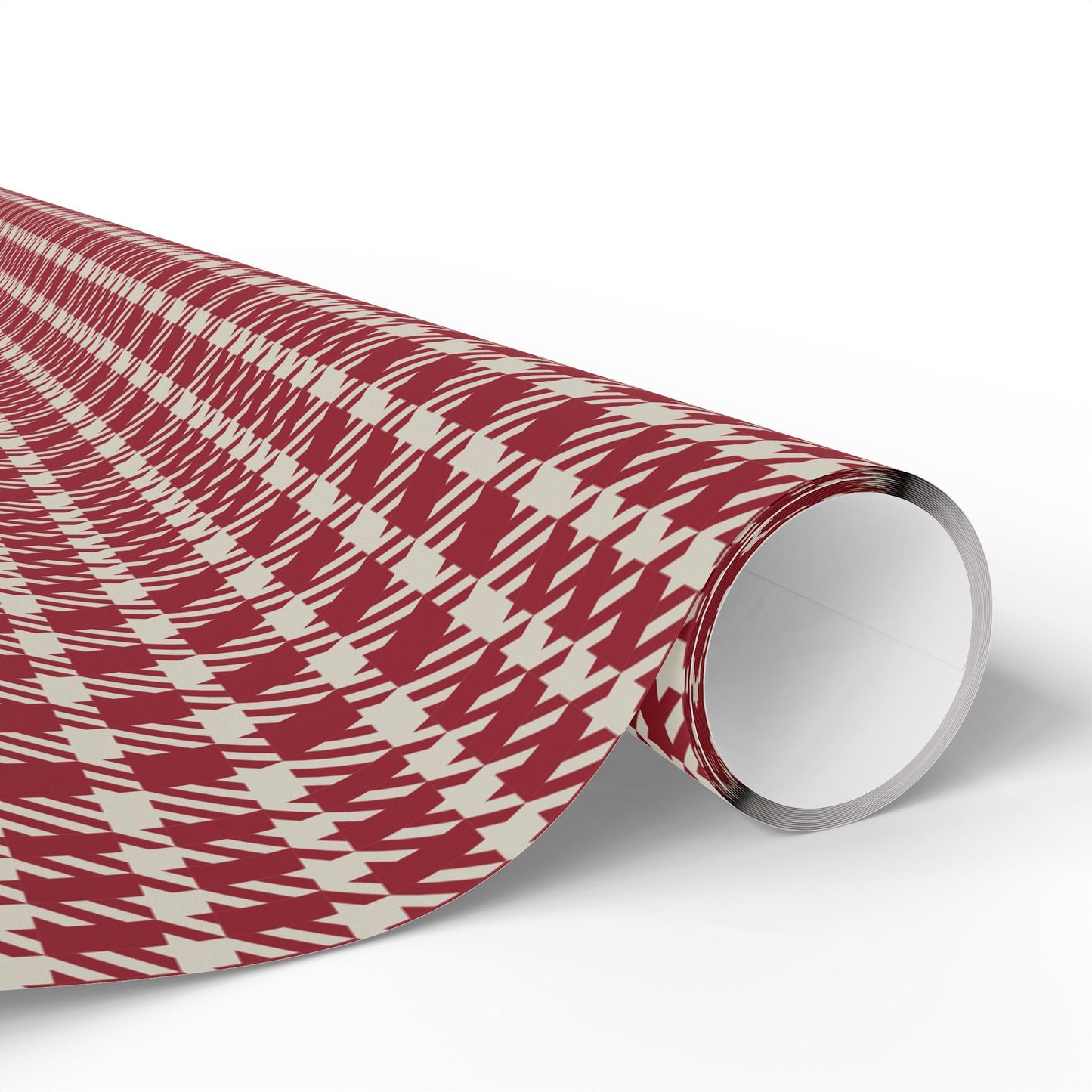 Gift Wrap | Maroon & White | Tweed