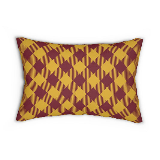 Pillow | Red & Yellow | Gingham