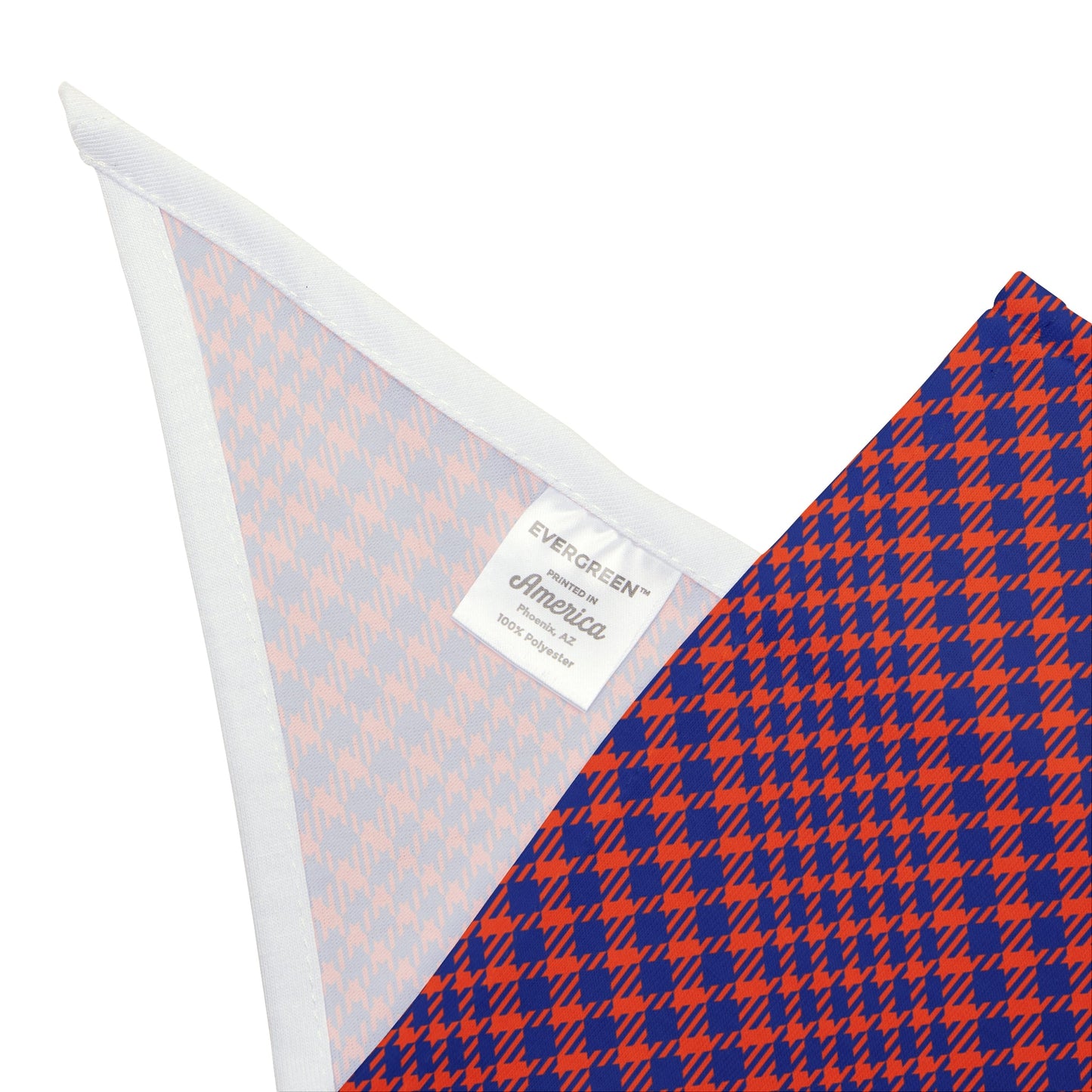 Pet Bandana | Bright Blue & Orange | Tweed