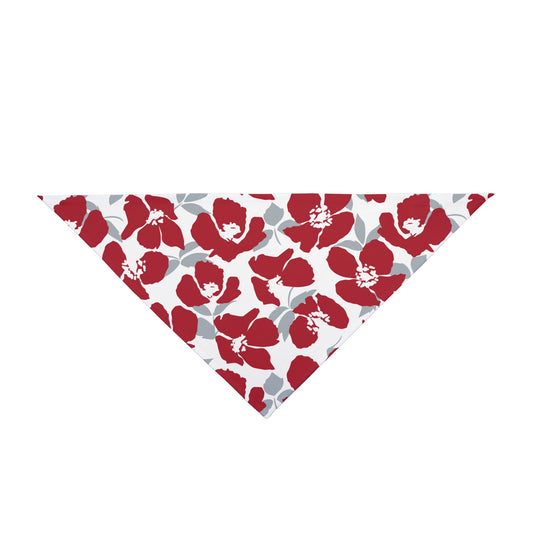 Pet Bandana | Red & Gray | Poppy