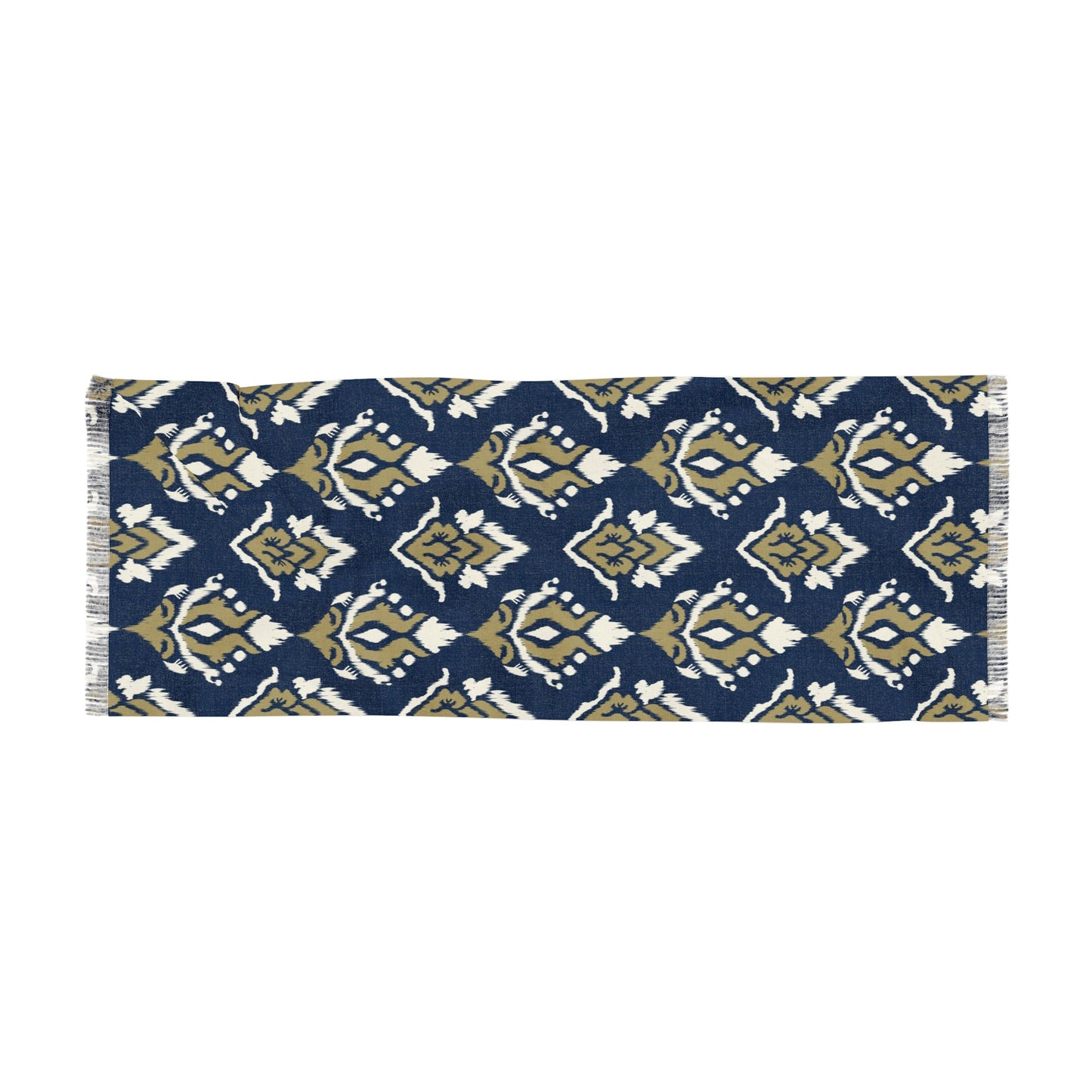 Scarf | Blue & Gold | Ikat