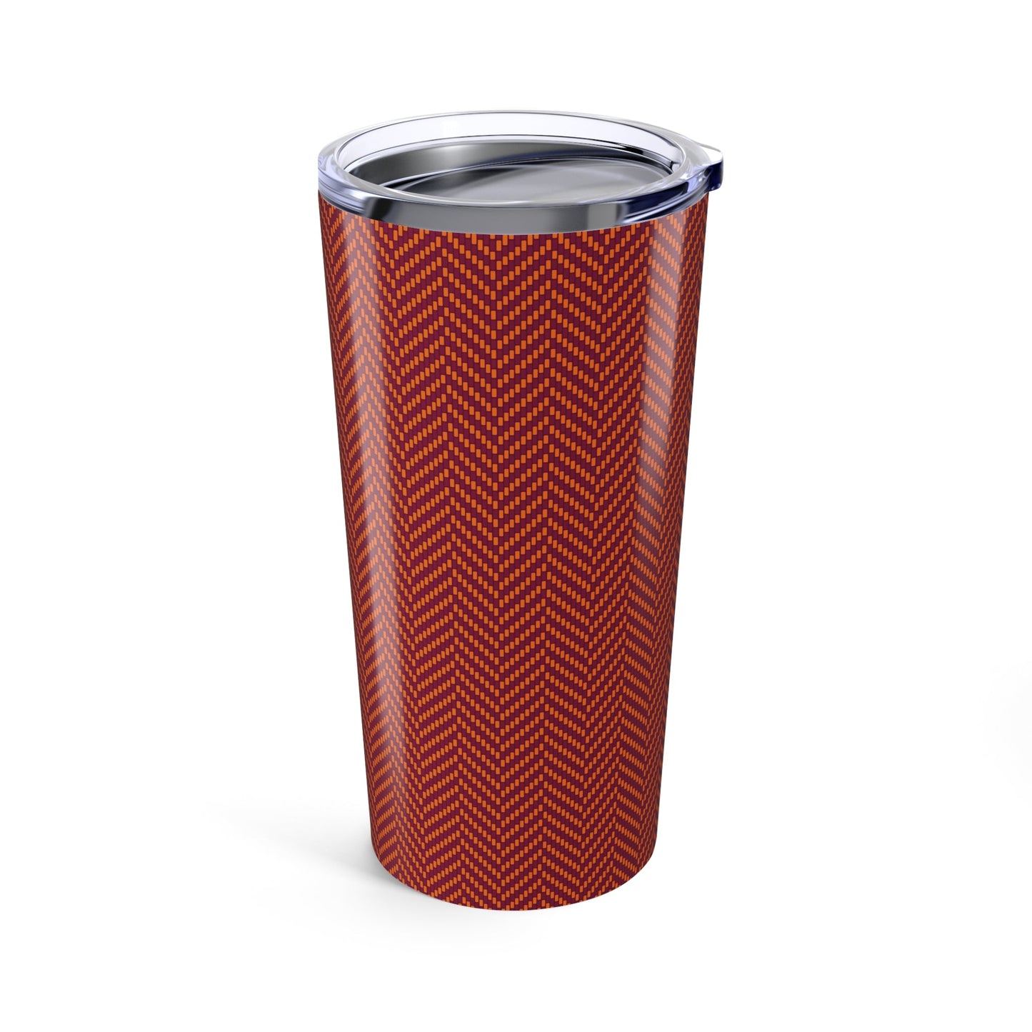 Tumbler | Maroon & Orange | Herringbone