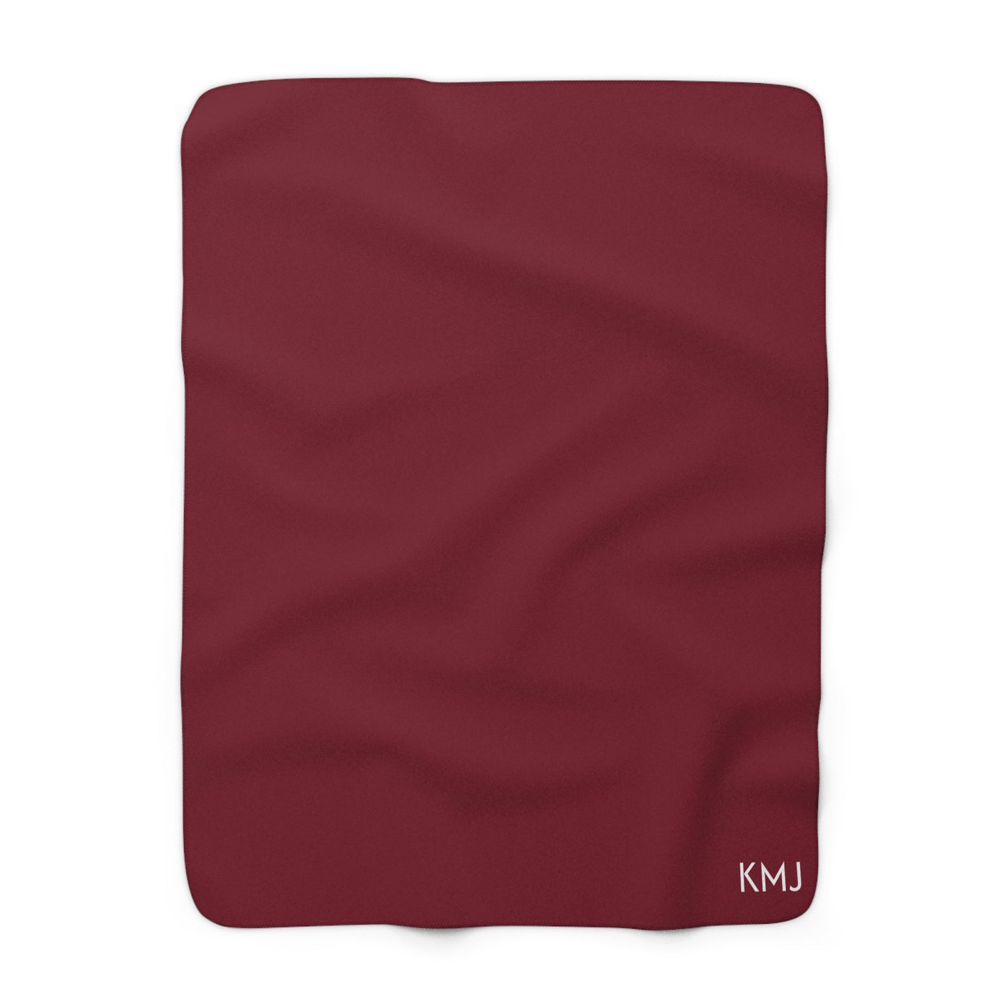 Sherpa Fleece Blanket- Personalized | Red & Yellow | Dark