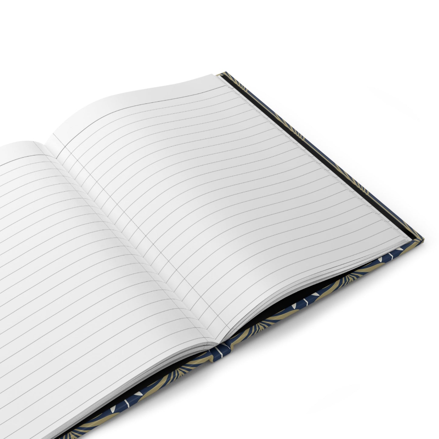 Hardcover Journal | Blue & Gold | Deco
