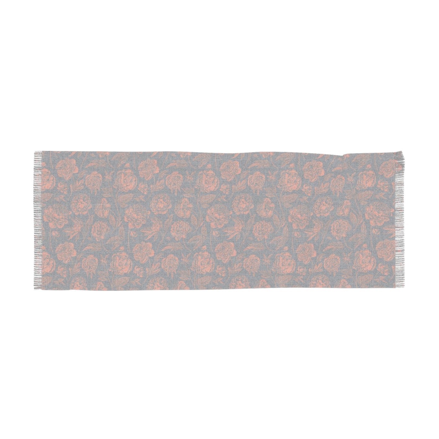 Scarf | Orange & Blue | Peony