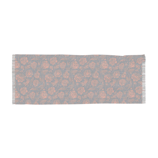 Scarf | Orange & Blue | Peony