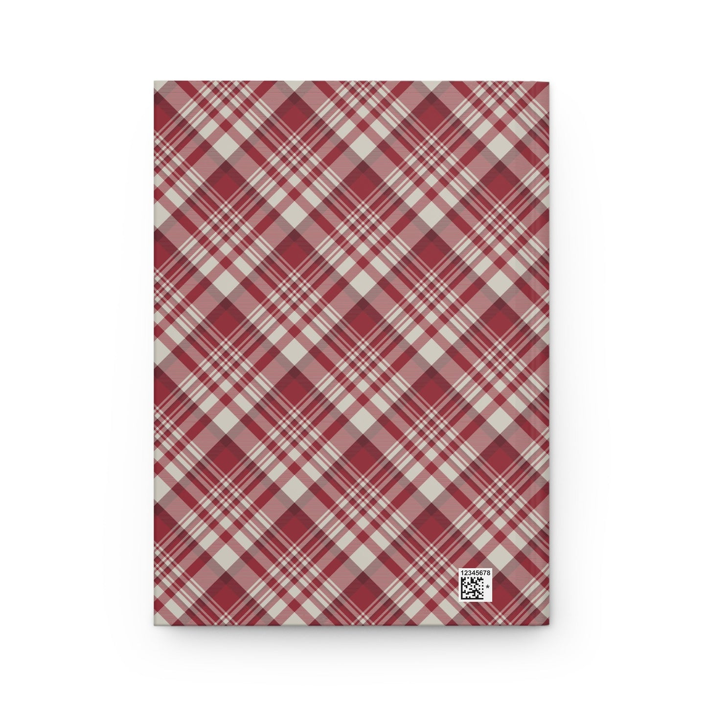 Hardcover Journal | Maroon & White | Tartan