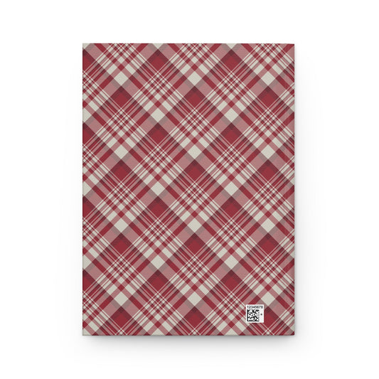 Hardcover Journal | Maroon & White | Tartan