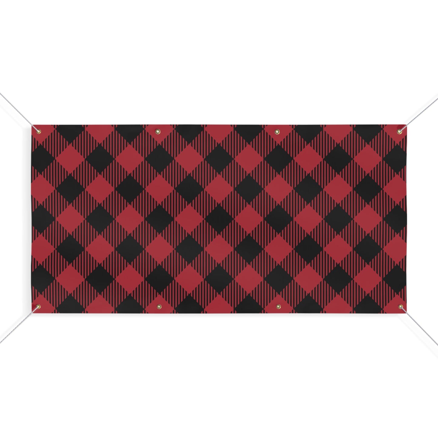 Banner | Red & Black | Gingham