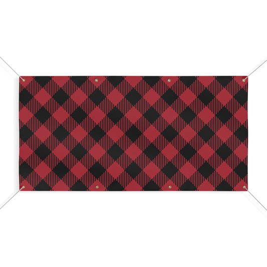 Banner | Red & Black | Gingham