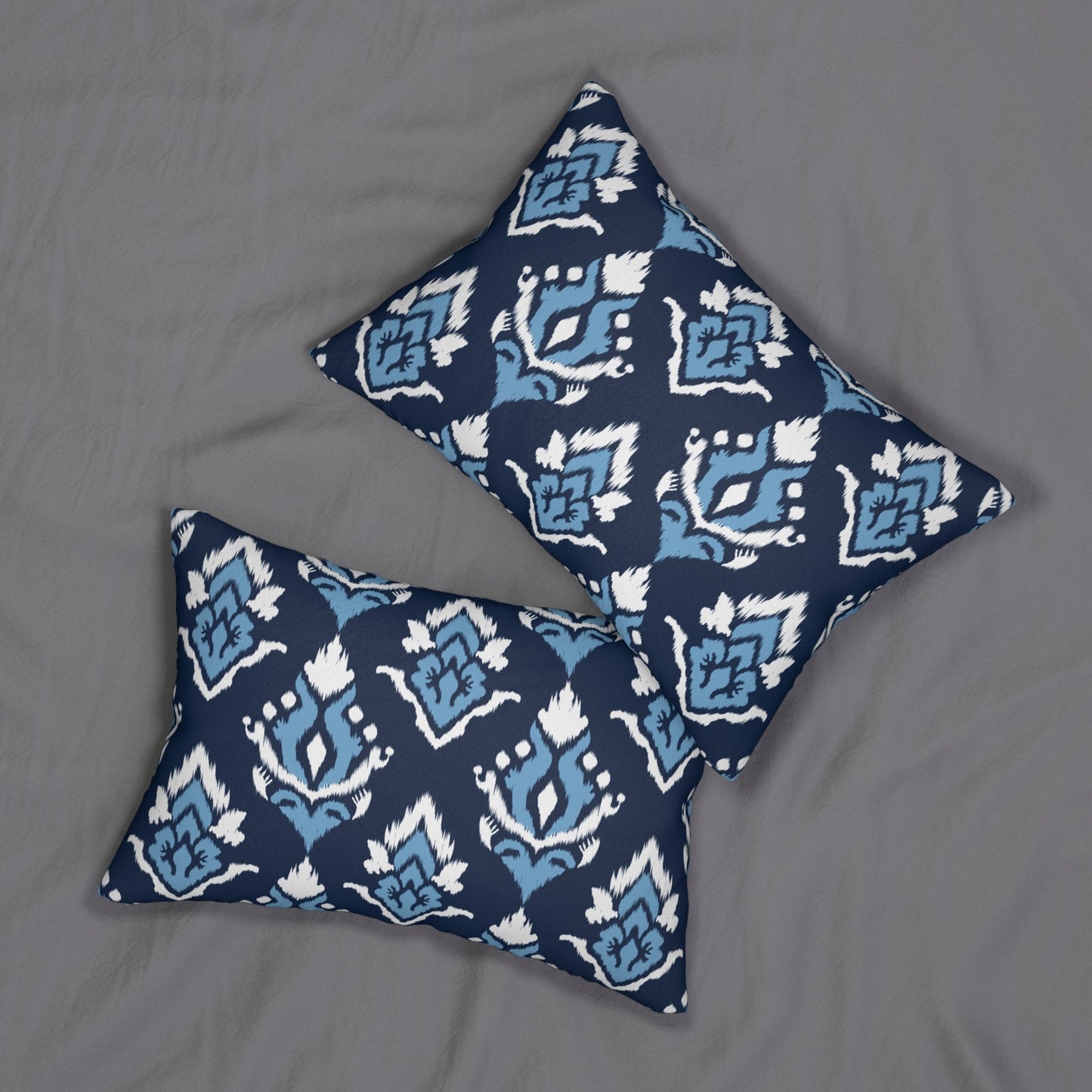 Pillow | Light Blue & White | Ikat