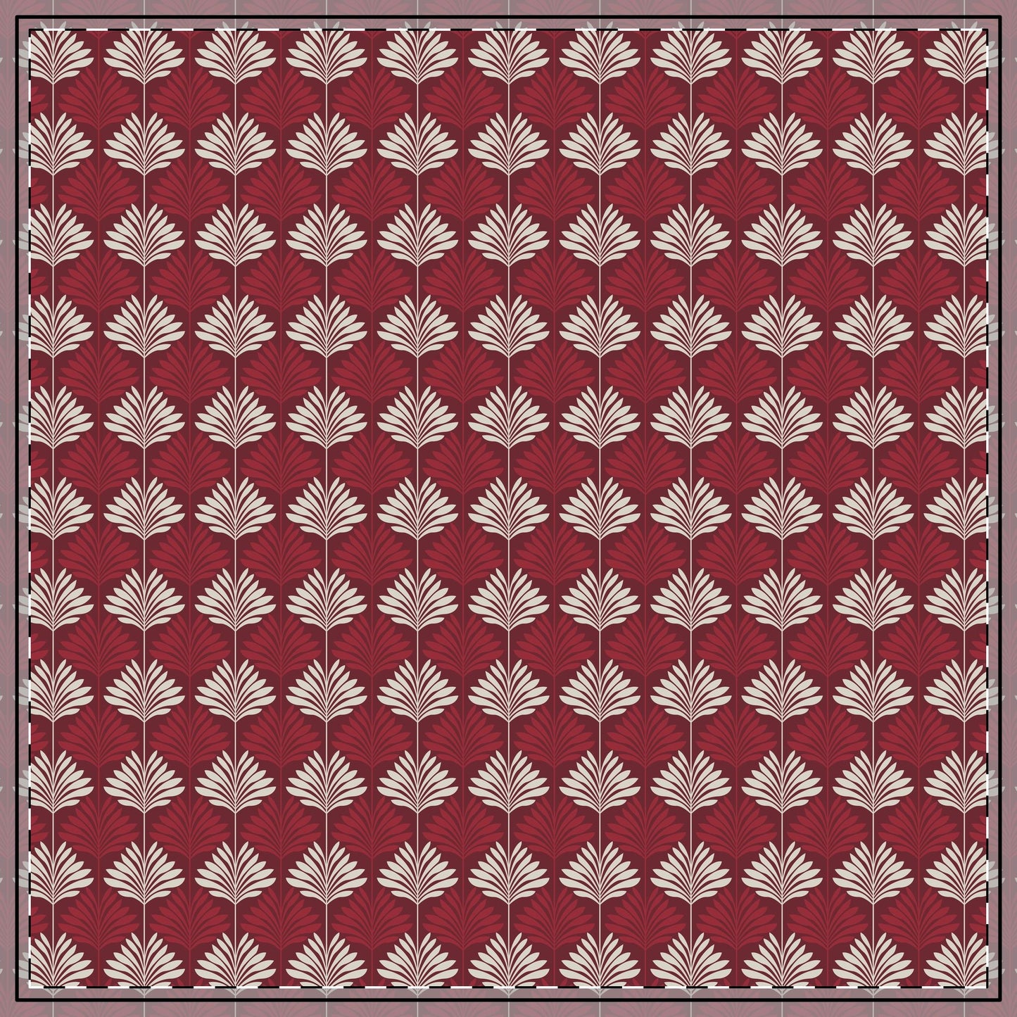 Tablecloth | Maroon & White | Deco
