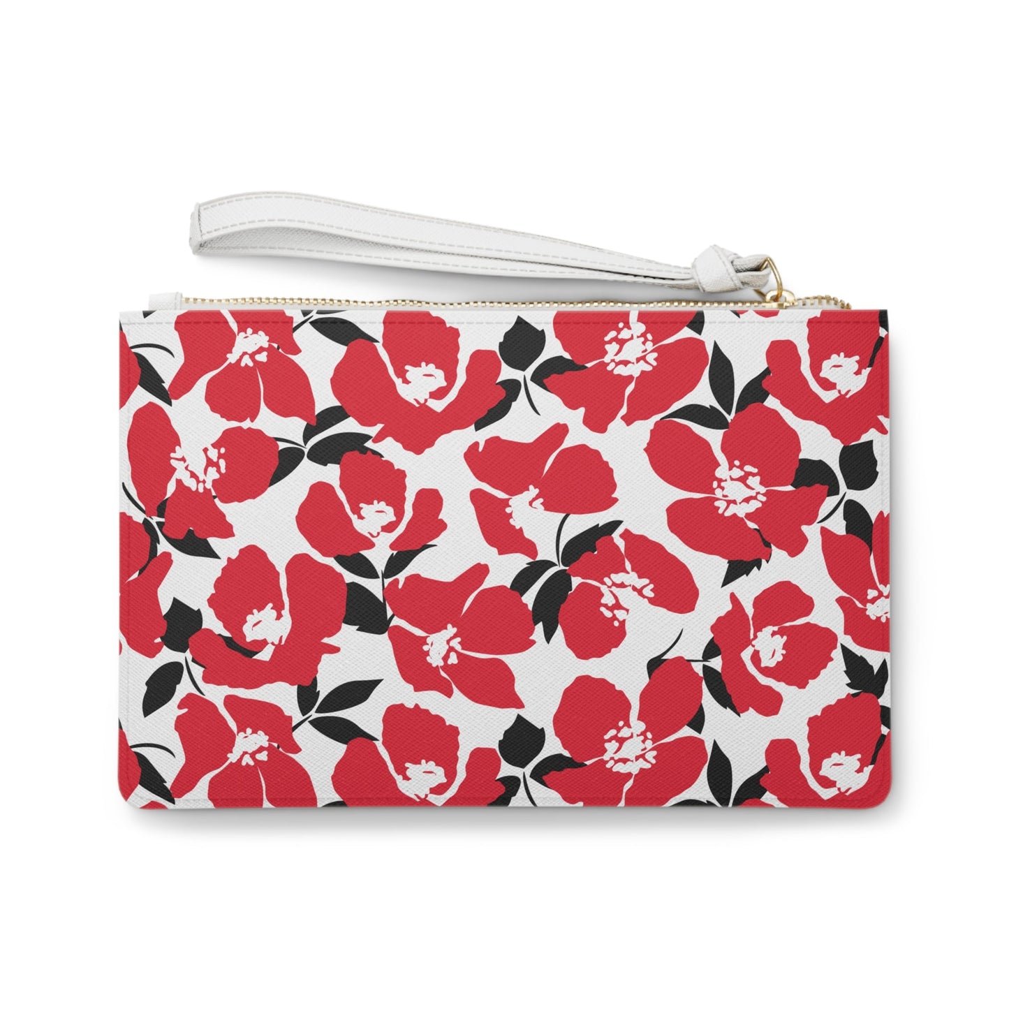 Clutch Bag | Red & Black | Poppy